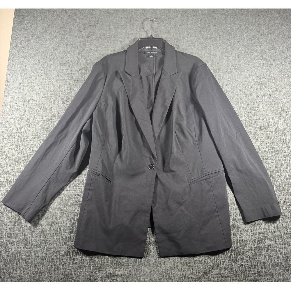 Lane Bryant The Bryant Blazer Black Single Button Plus Size 22 Professional Coat